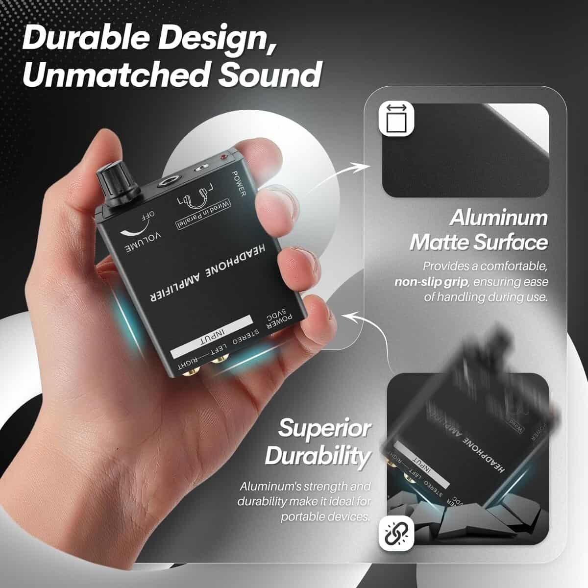 Amplificador de Auriculares Portátil TNP Estéreo con - Imagen 6