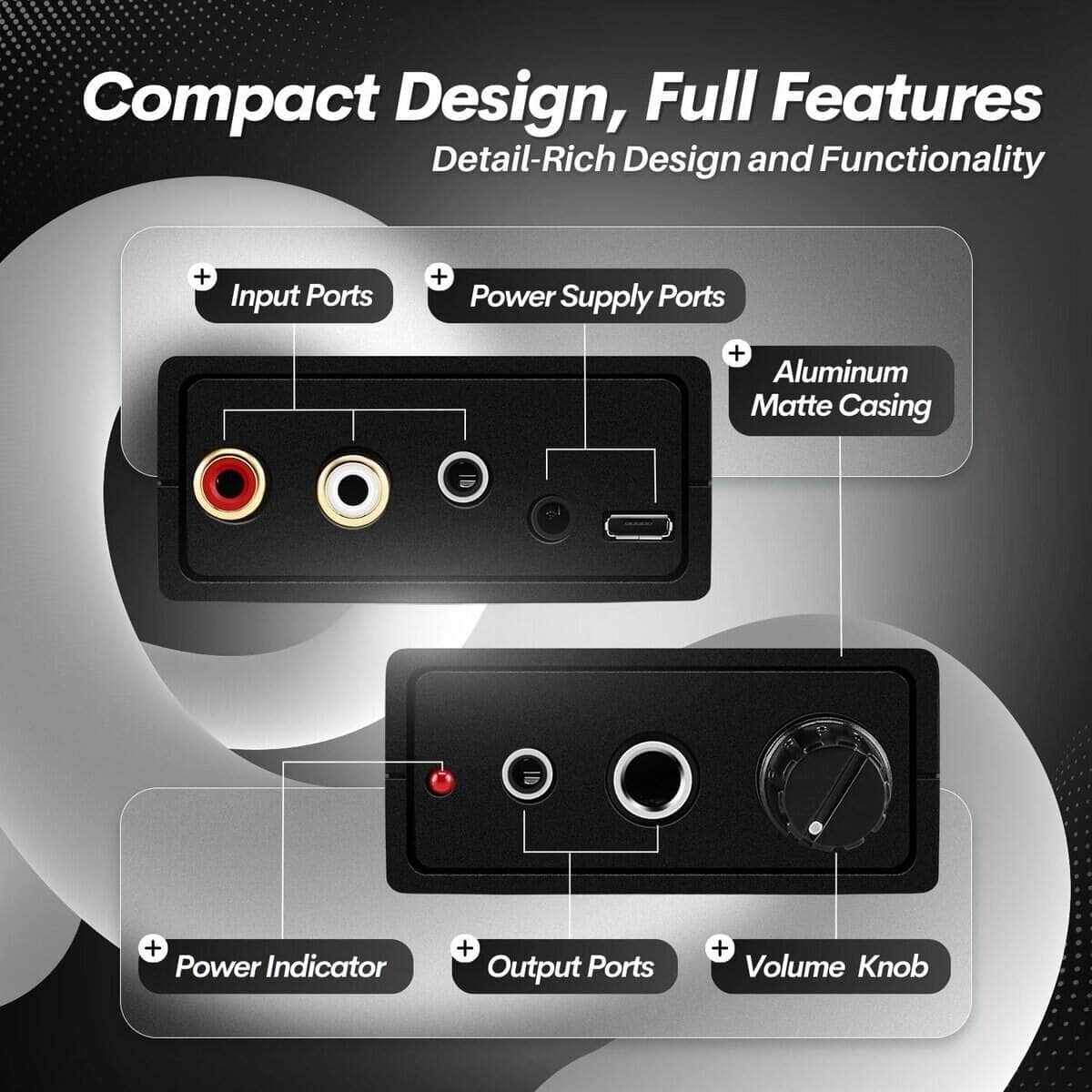 Amplificador de Auriculares Portátil TNP Estéreo con - Imagen 7