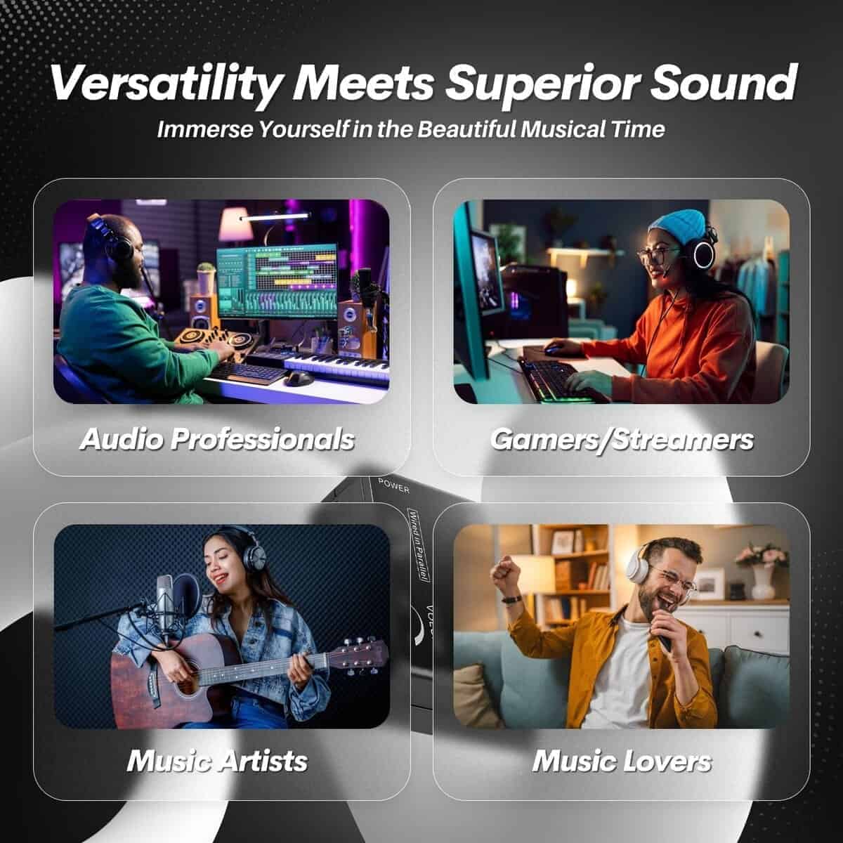 Amplificador de Auriculares Portátil TNP Estéreo con - Imagen 9