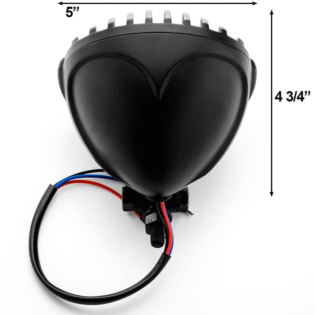 TASWK Faro de Rejilla para Motocicleta de 5" Prison Chopper - Imagen 7