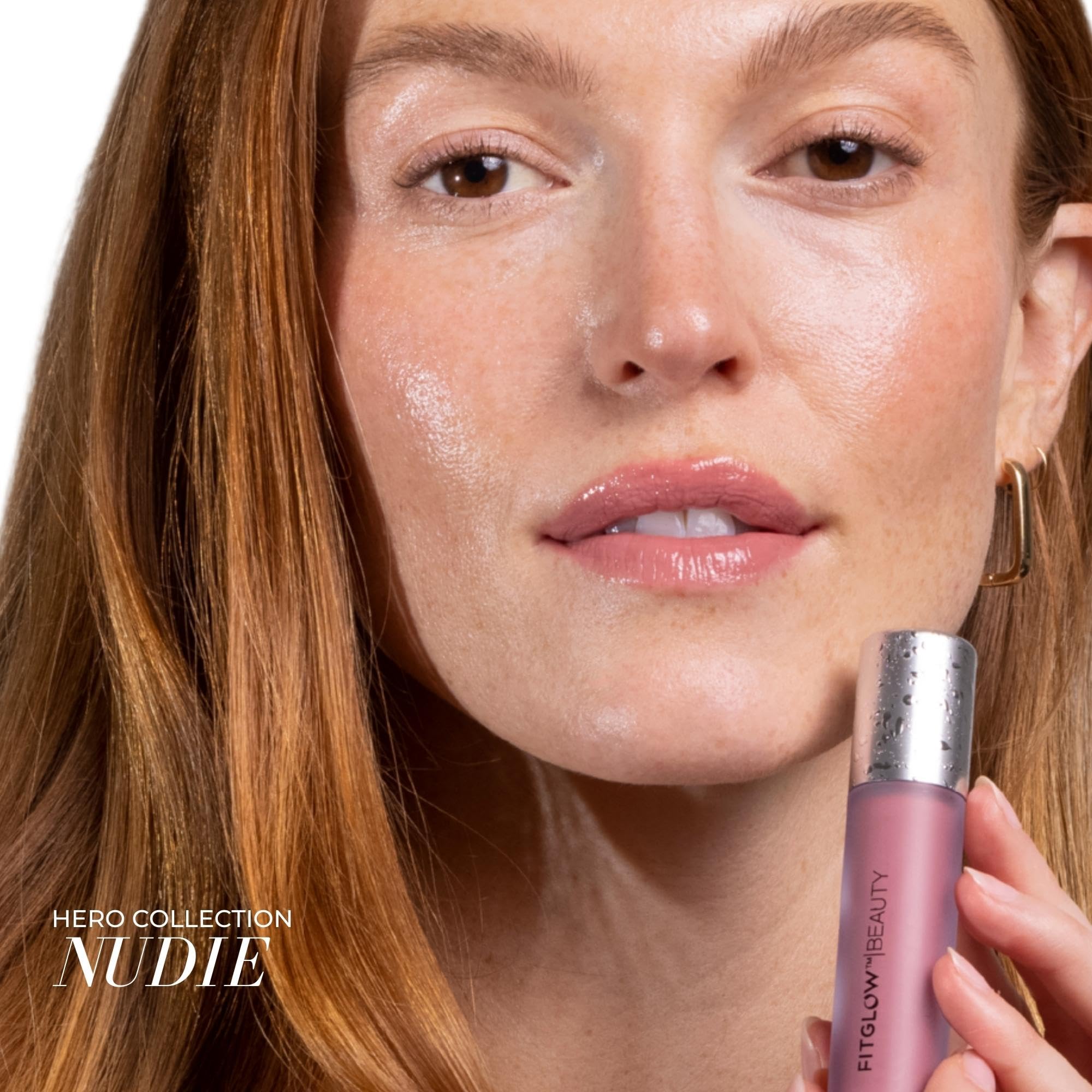 FITGLOW Beauty Lip Colour Serum | -Nudie - Rosa Nude - Imagen 5