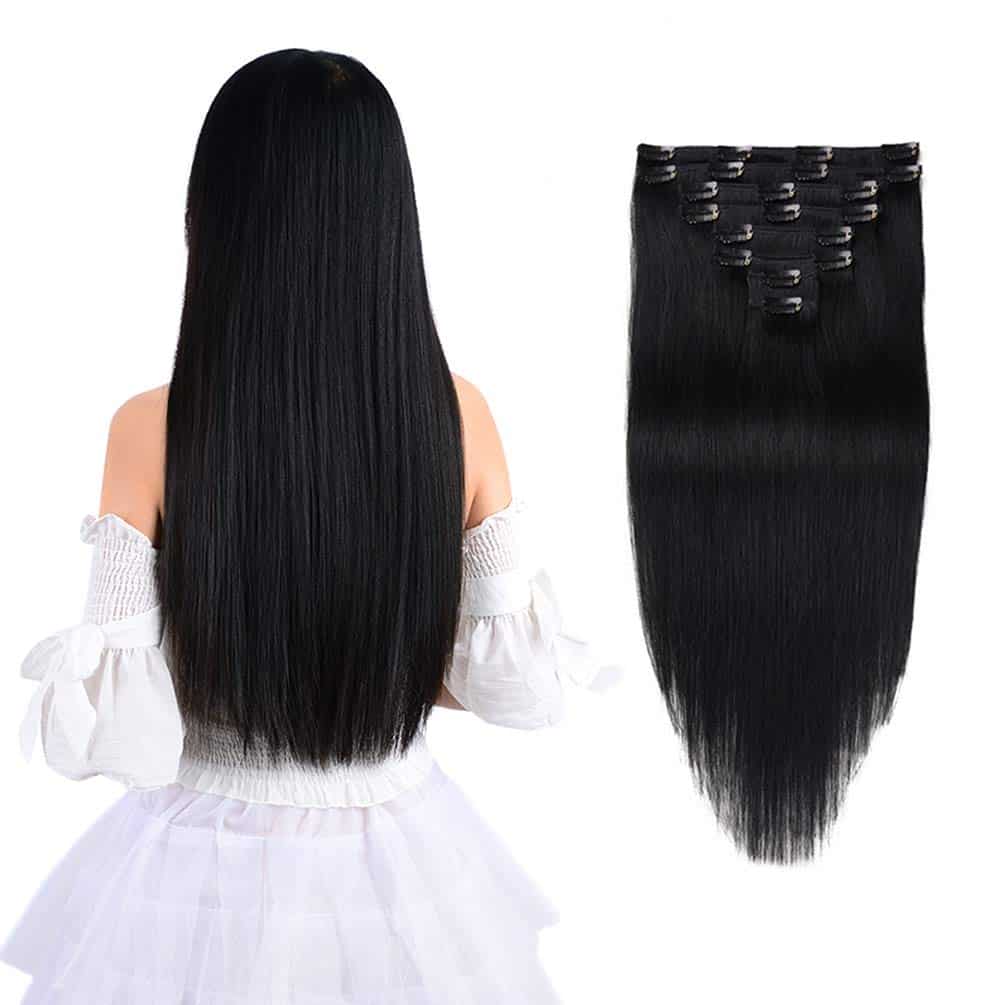 Extensiones de Cabello Clip en Remy de 20" Pelo Humano