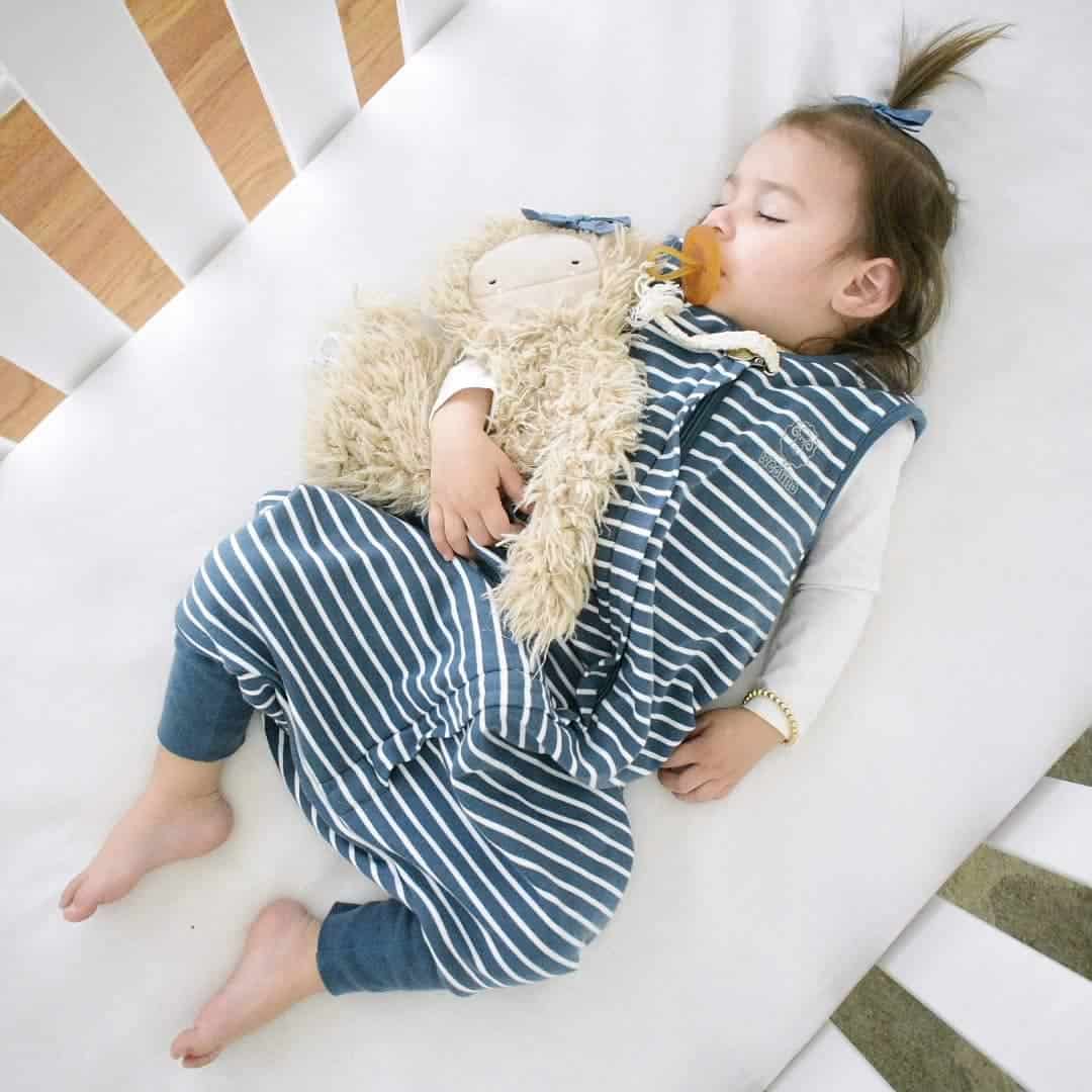 Saco de dormir para bebé de 4 estaciones con pies, lana de - Imagen 4