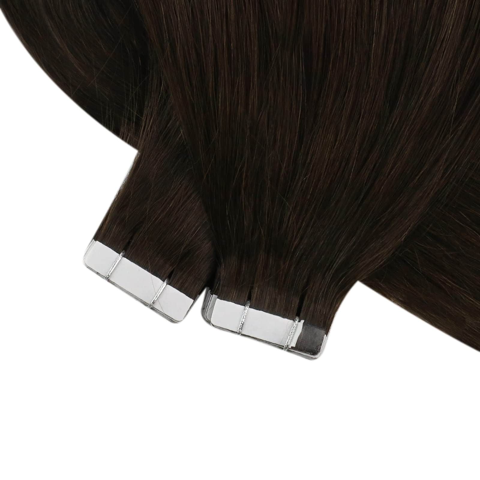 Extensiones de Cabello Humano Real Invisible -Castaño Oscuro - Imagen 10