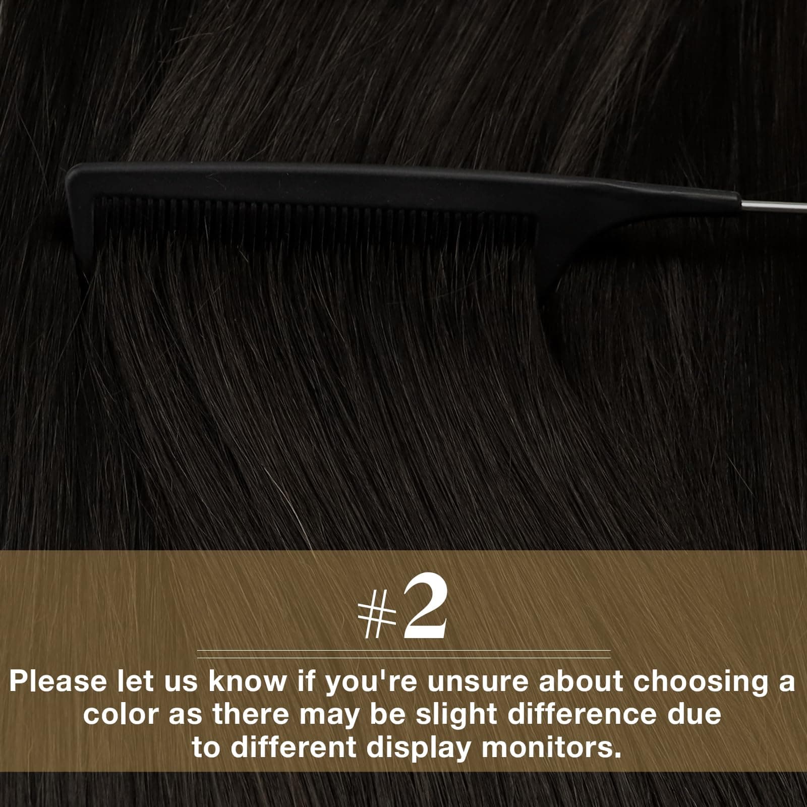 Extensiones de Cabello Humano Real Invisible -Castaño Oscuro - Imagen 8