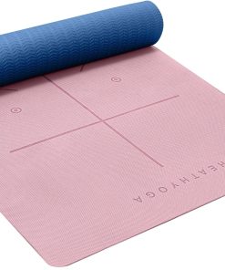 Tapete de Yoga ecológico antideslizante -Rosa