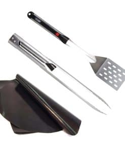 Set de Regalo de Espátula y Pinzas para Parrilla con Luz