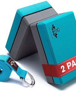 Bloques de Yoga Heathyoga 2 Pack con -Turquesa
