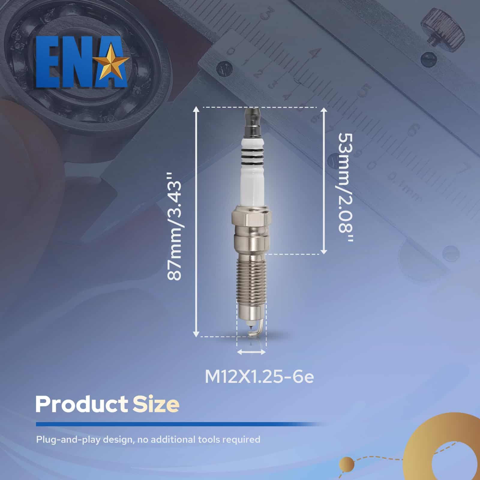 Bujía de Platino ENA para SP509 HJFS24FP Compatible con - Imagen 8