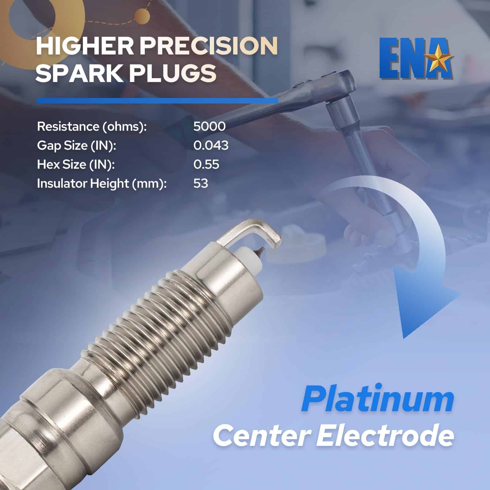 Bujía de Platino ENA para SP509 HJFS24FP Compatible con - Imagen 5