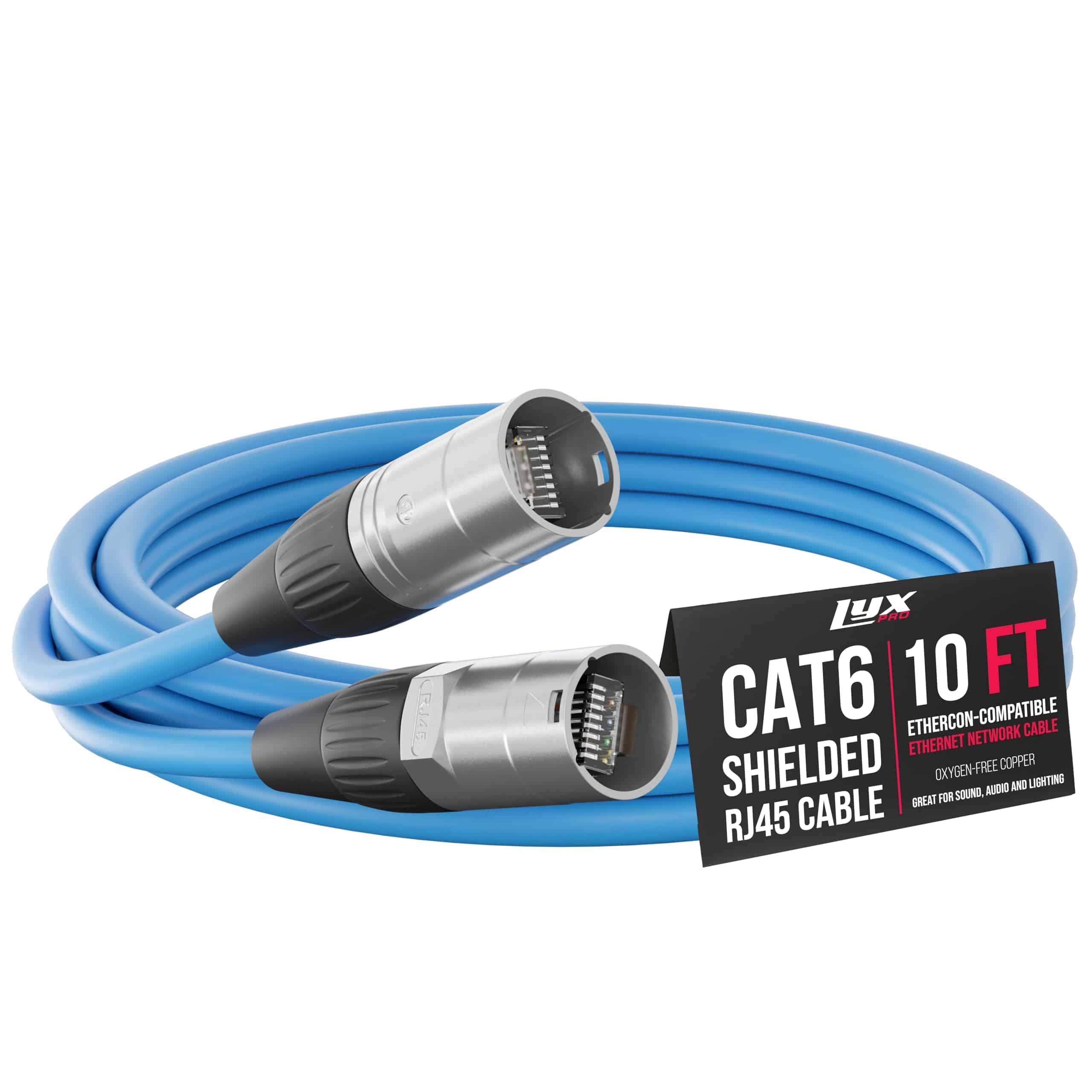 Cable Ethercon LyxPro de 10 Pies - Cable de Audio y