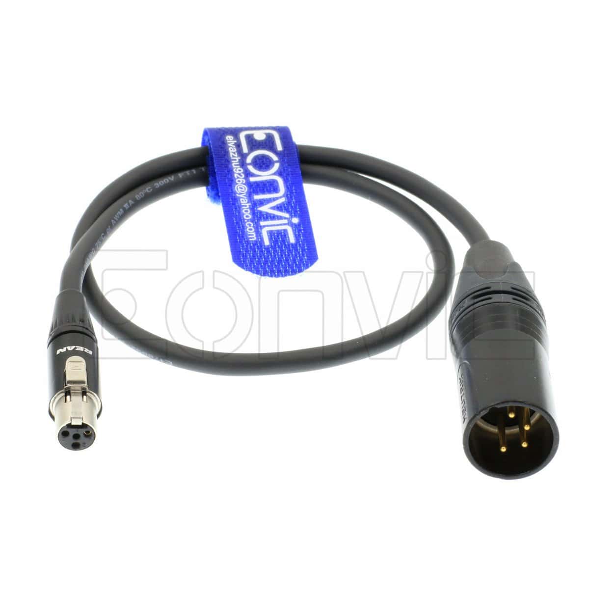 Cable de alimentación Eonvic de 4 pines XLR macho a mini - Imagen 3