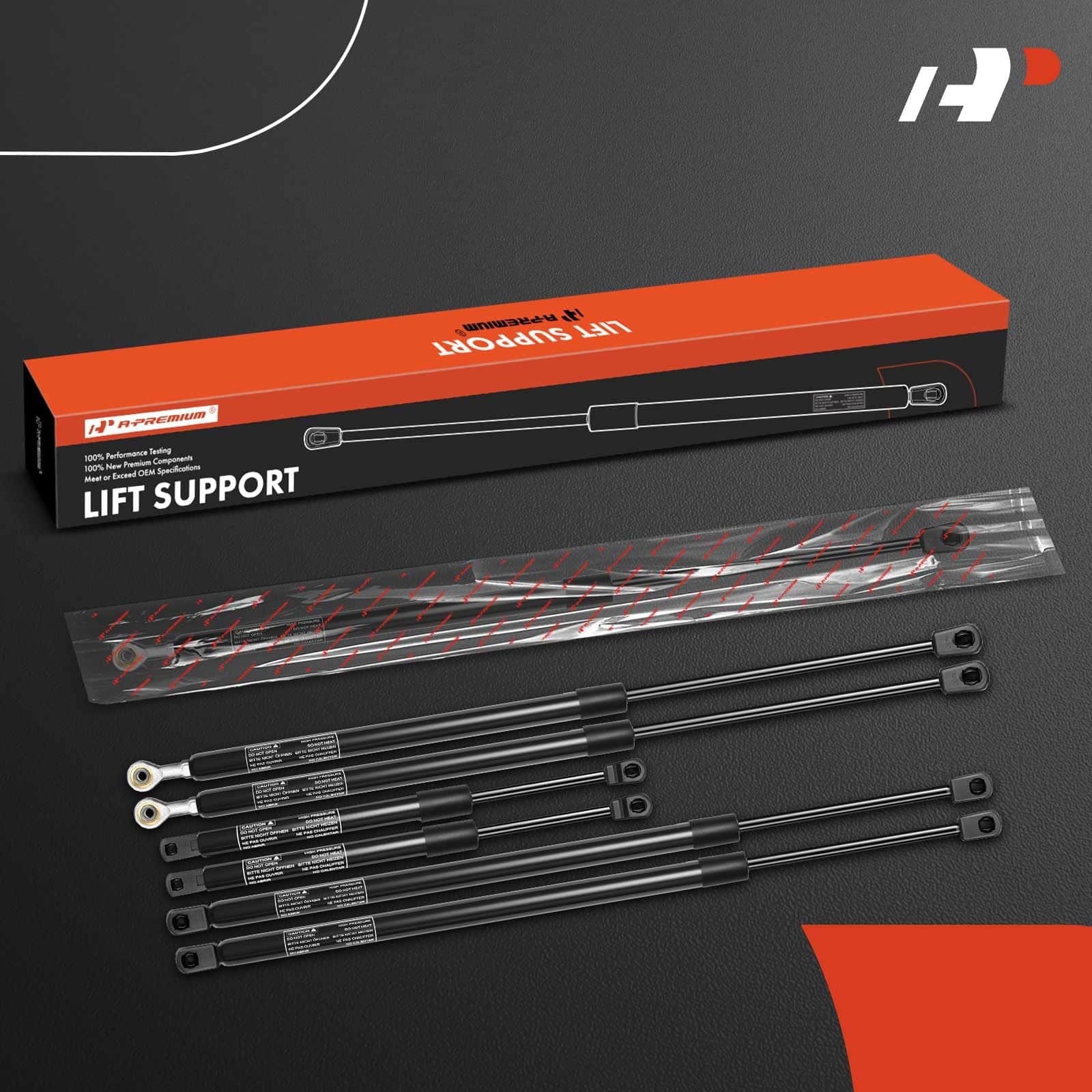 Conjunto de 6 amortiguadores de soporte de elevación de - Imagen 3