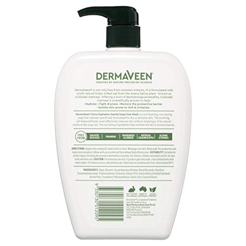 DermaVeen Extra Gentle Soap Free Wash 1 Litro - Imagen 3