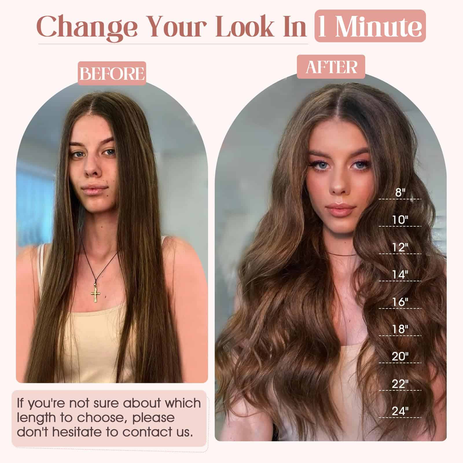 Extensiones de Cabello 100% Real Hair Clip en Cabello - Imagen 4