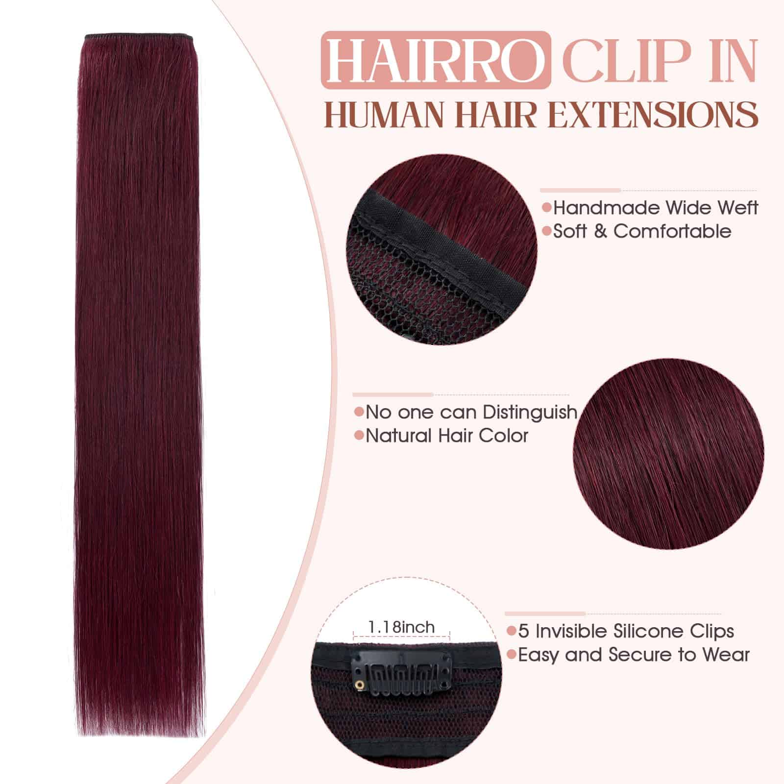 Extensiones de Cabello 100% Real Hair Clip en Cabello - Imagen 6