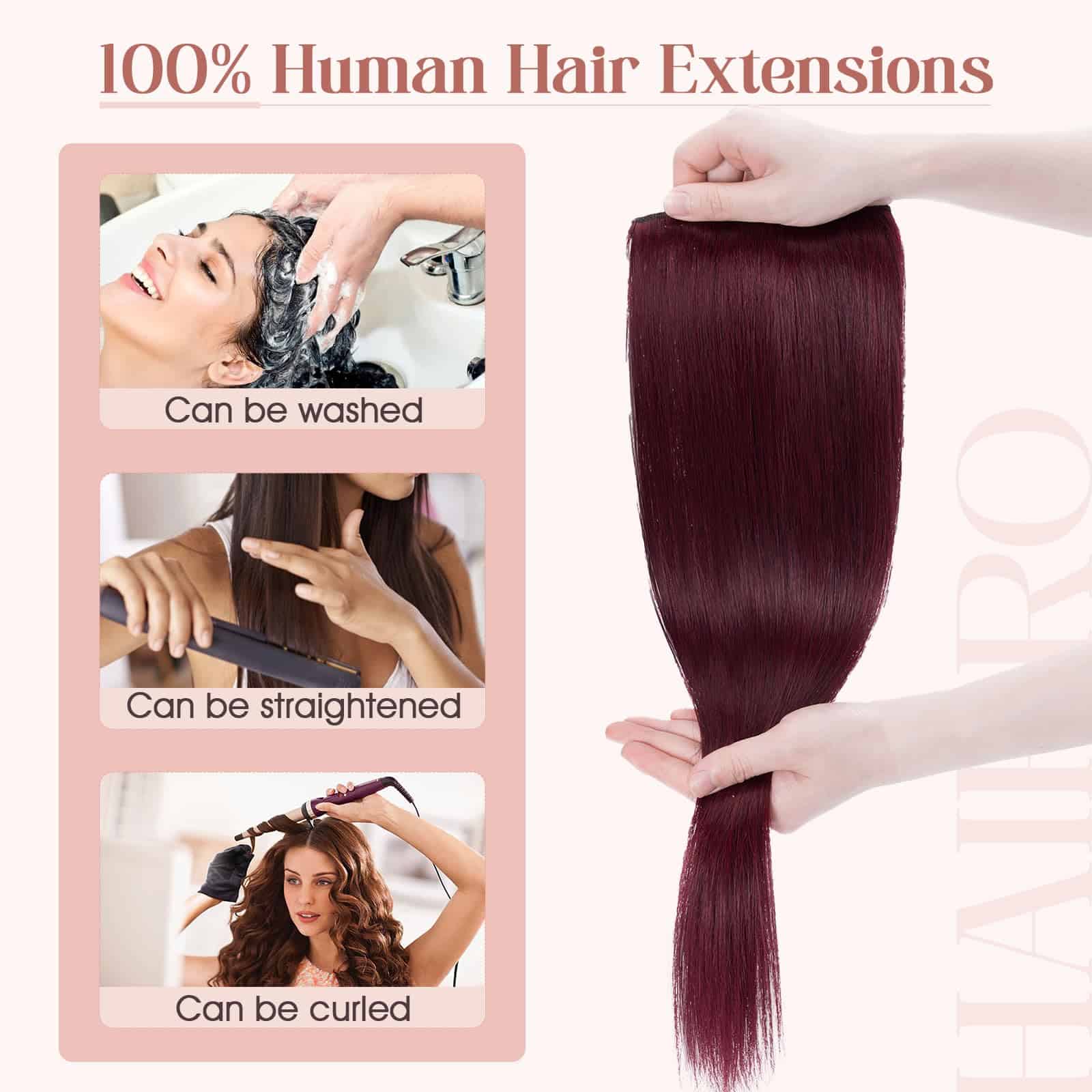 Extensiones de Cabello 100% Real Hair Clip en Cabello - Imagen 8