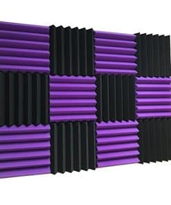 Xinglong 12 Pack Cuñas Morado/Negro Baldosas Acústicas de