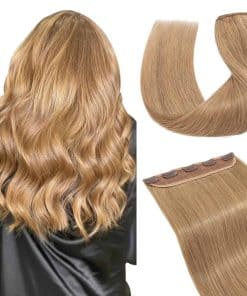 Hairro 16 Pulgadas Clip en Extensiones de Cabello 100% Pelo
