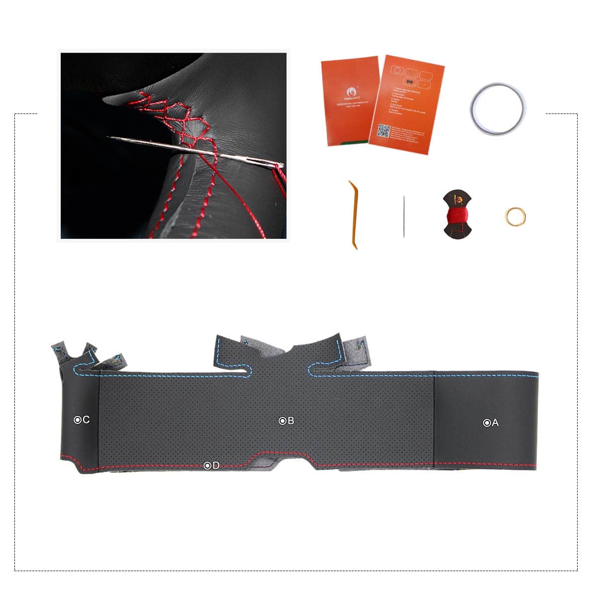 Empuñadura del volante MEWANT para BMW 3 Series E46 E46/5 - Imagen 4