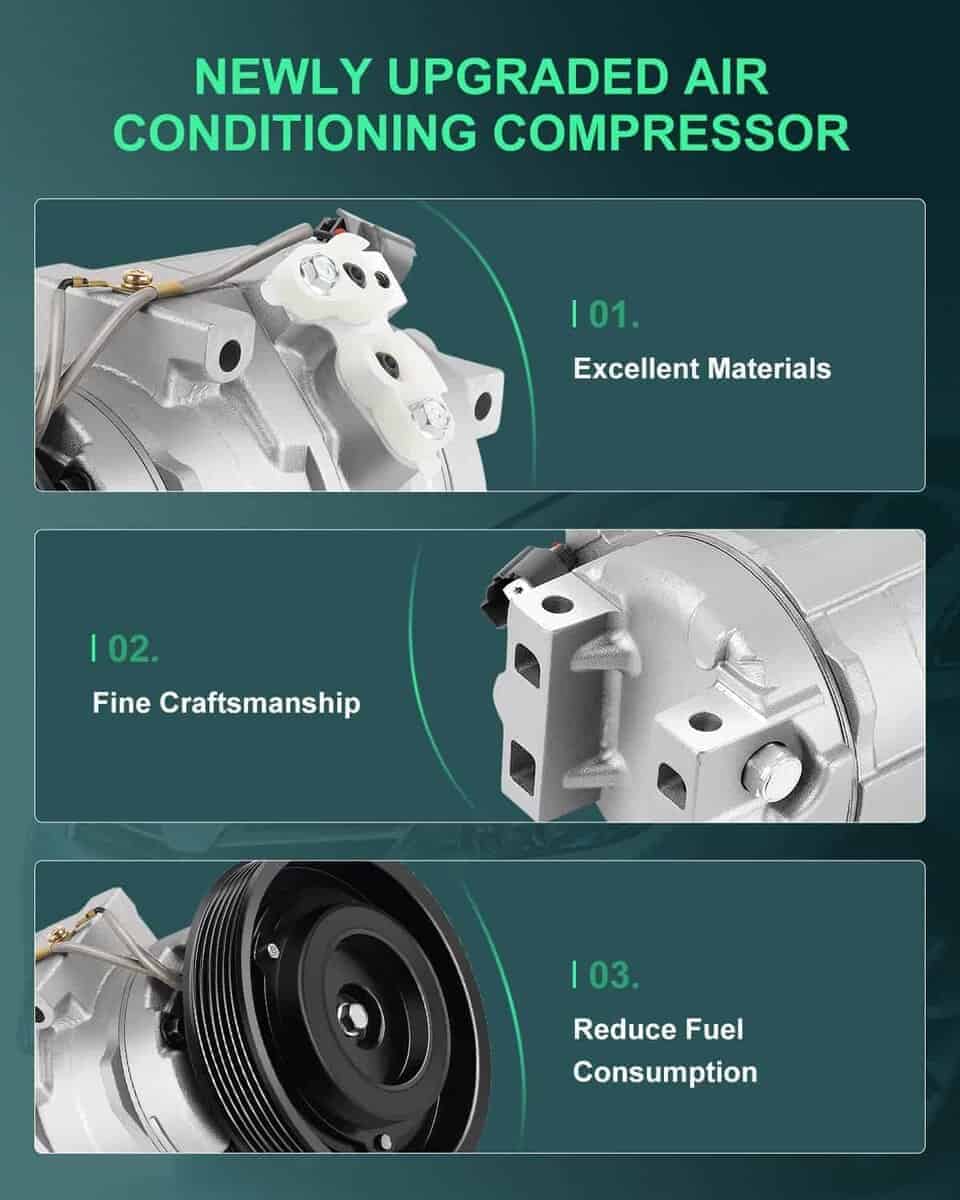 Compresor de Aire Acondicionado SCITOO para Acura MDX para - Imagen 5