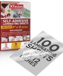Hojas de Laminación Autoadhesivas XFasten, 9 x 12 Pulgadas