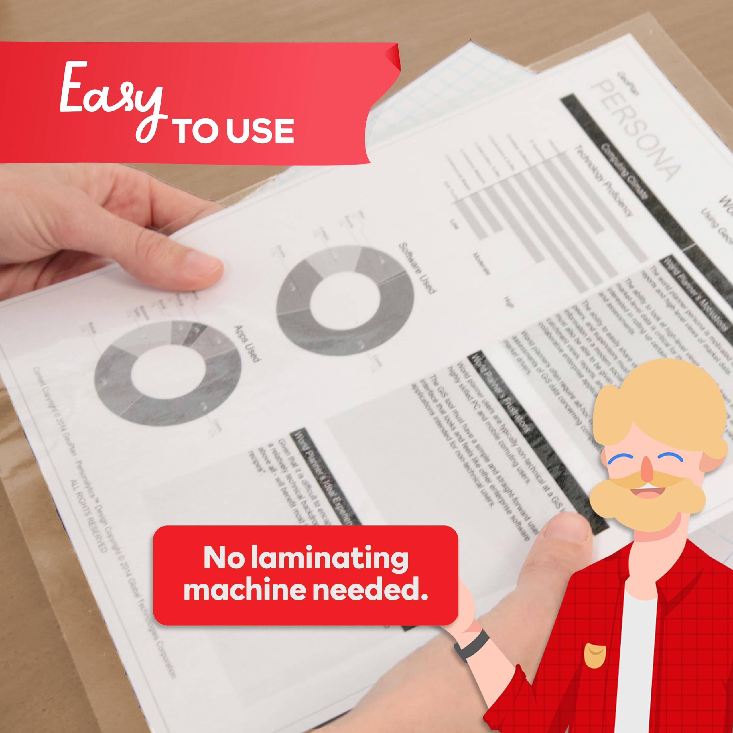 Hojas de Laminación Autoadhesivas XFasten, 9 x 12 Pulgadas - Imagen 7