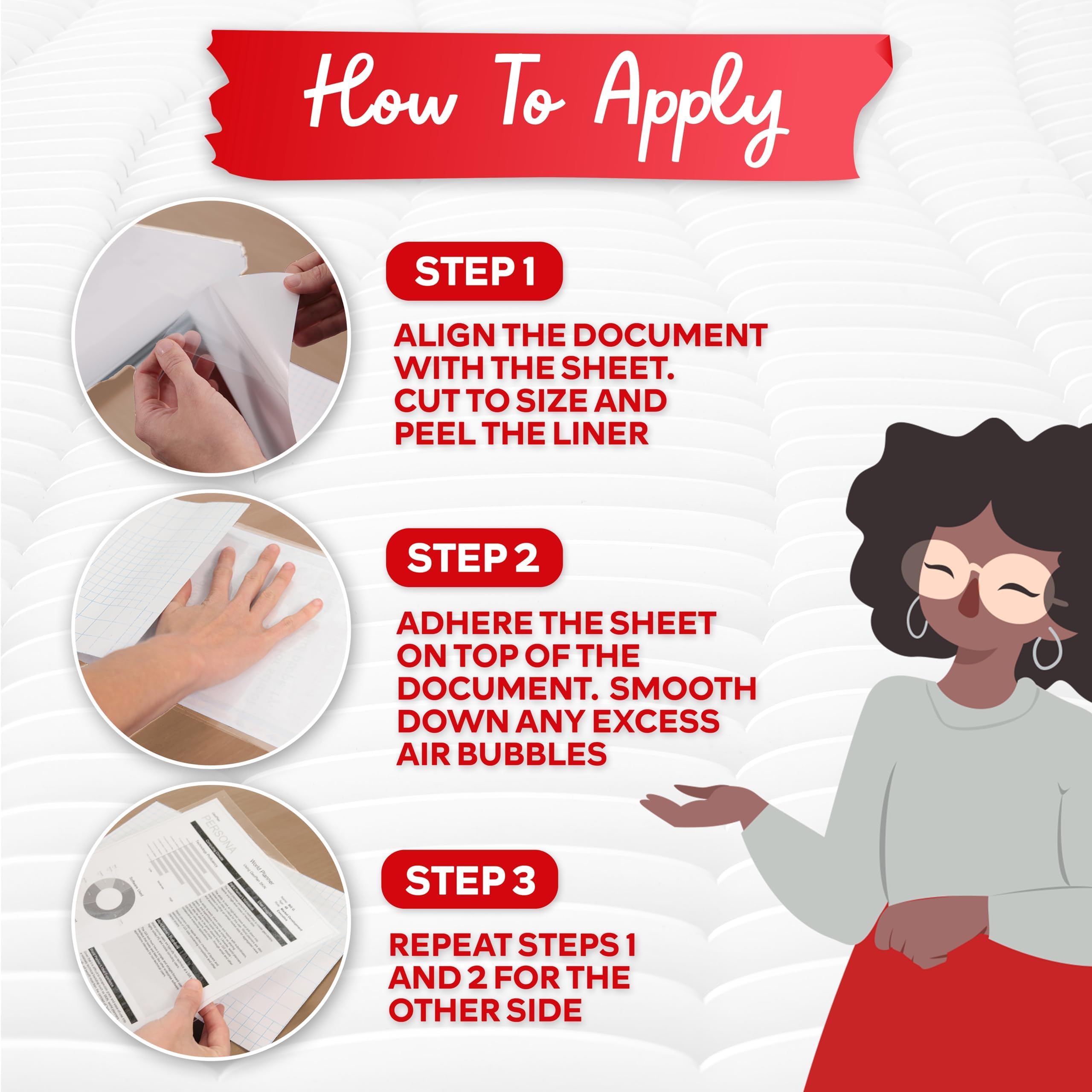 Hojas de Laminación Autoadhesivas XFasten, 9 x 12 Pulgadas - Imagen 6