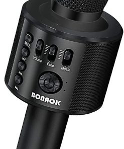 Micrófono de Karaoke Inalámbrico Bluetooth BONAOK, 3 en 1