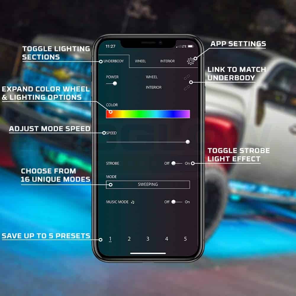 Kit de Iluminación LED bajo del vehículo de camión en un - Imagen 5