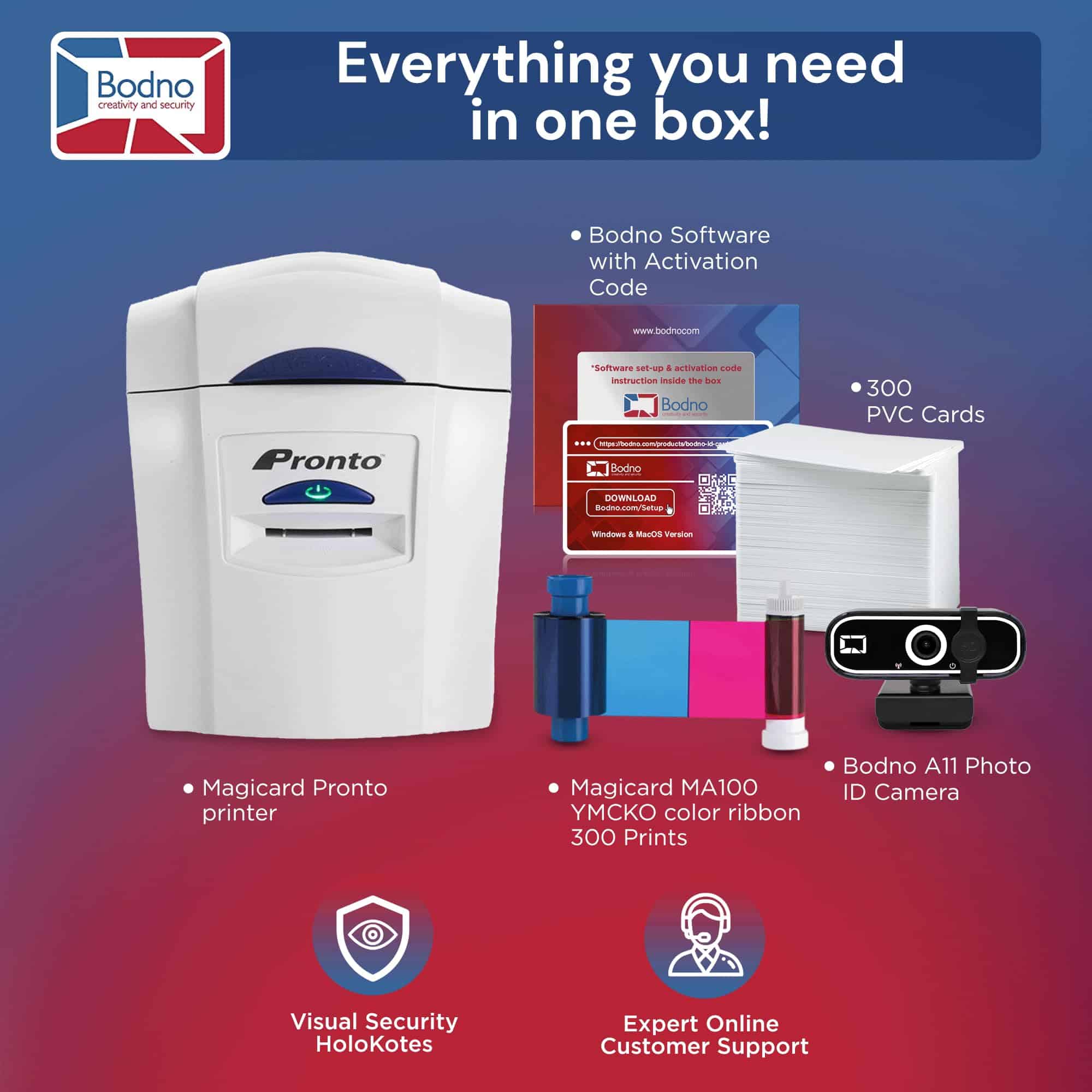 Impresora de tarjetas de identificación Magicard Pronto con - Imagen 3