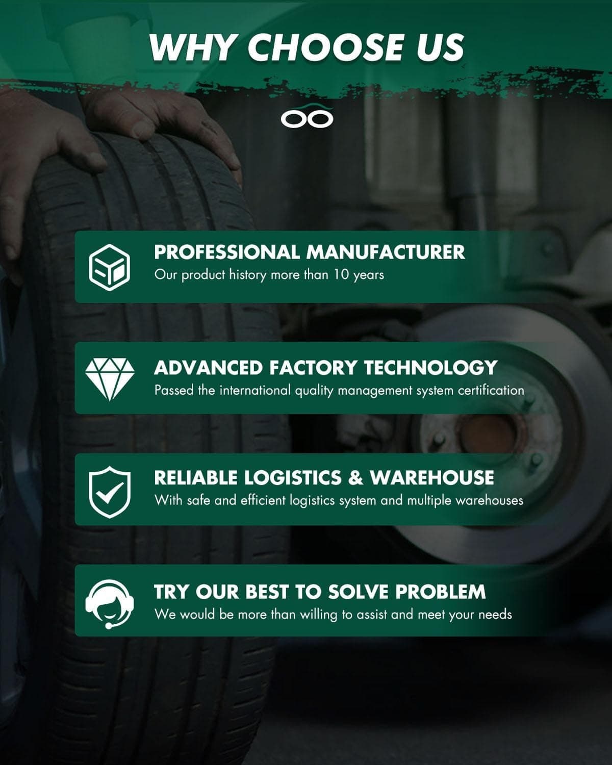 Pastillas de Freno de Cerámica SCITOO, 4pcs Pastillas de - Imagen 8