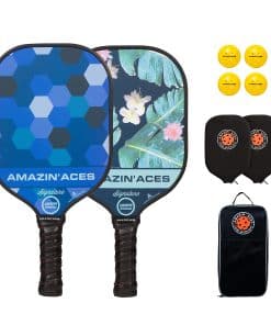 Set de Pickleball con Paletas de Grafito - 2 Paletas, 4
