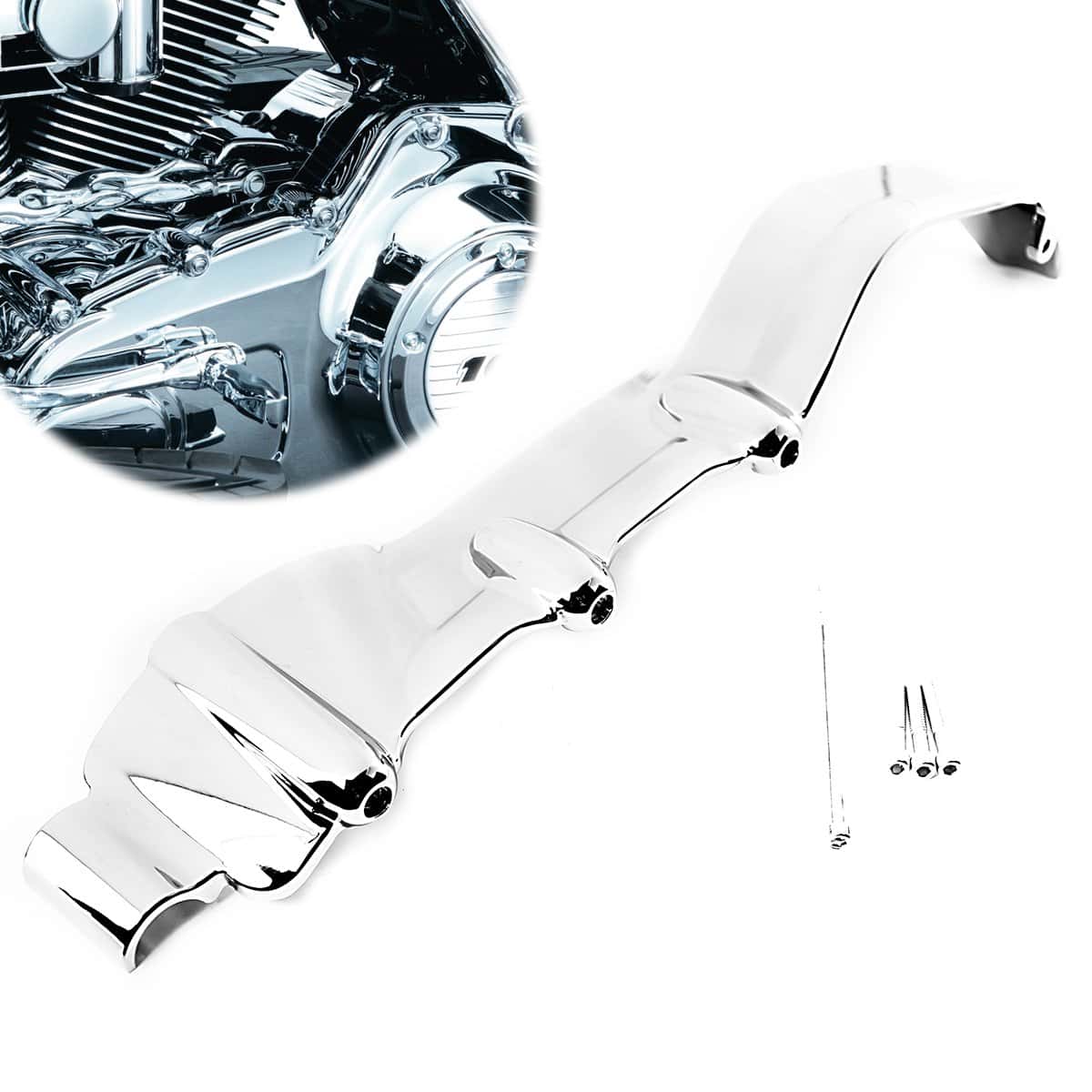 Cubiertas Interiores Primarias Cromadas Para Harley Touring - Imagen 4