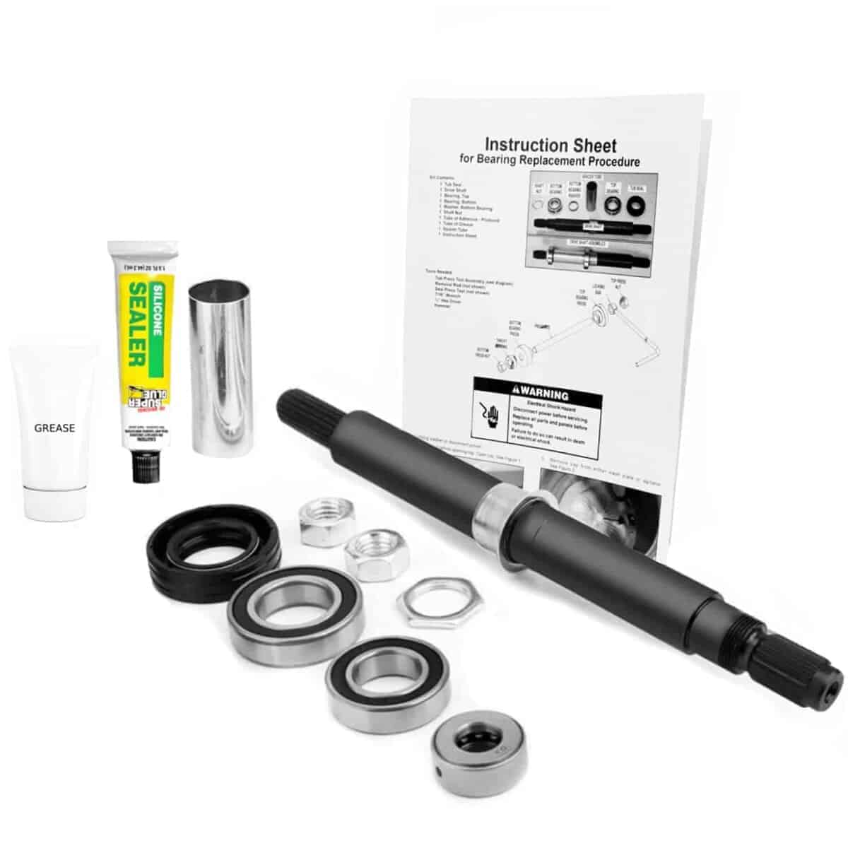 Kit de Eje y Cojinete de Tambor de Repuesto OCTOPUS