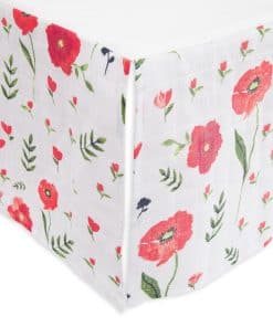 Faldón de cuna de muselina de algodón Little Unicorn - 52"