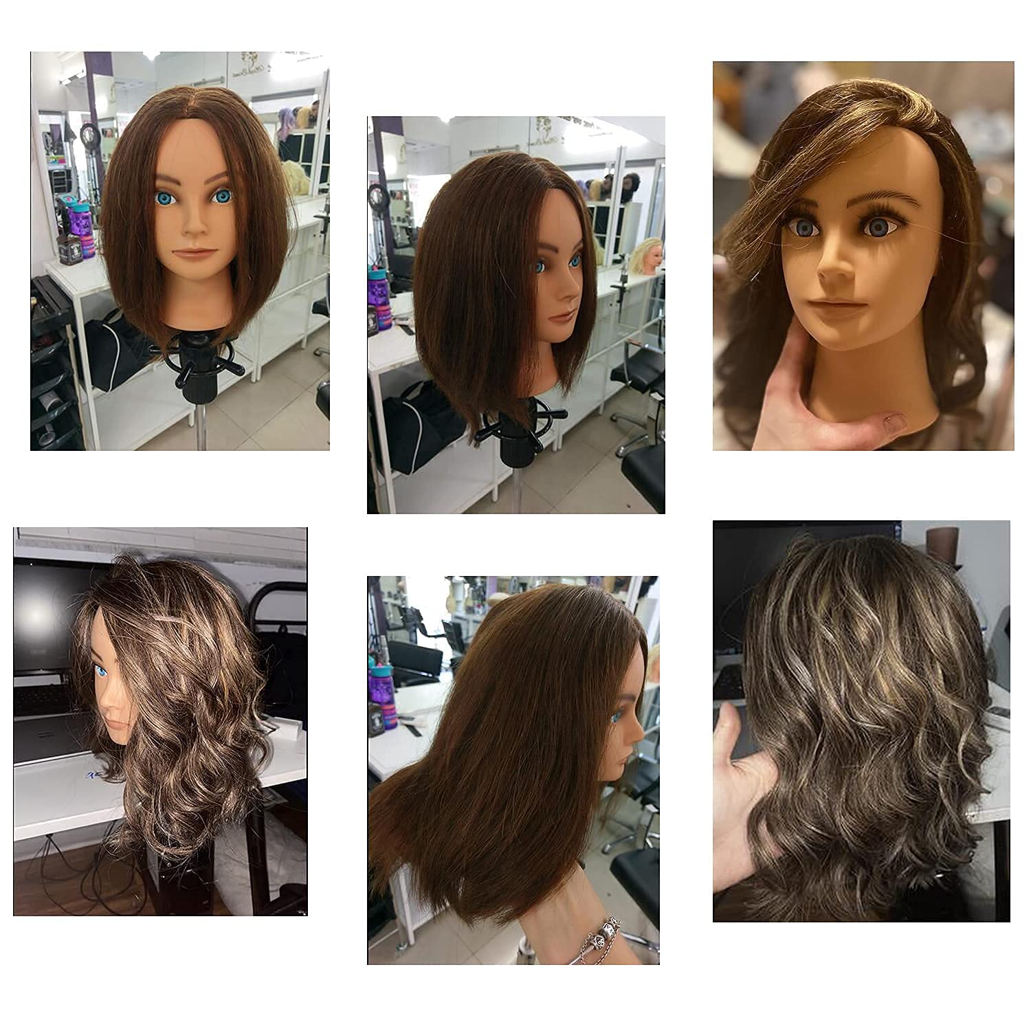 Traininghead 20-22" Cabeza de maniquí de cabeza de maniquí - Imagen 8