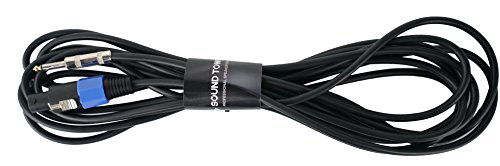 Cable de Altavoz Sound Town Speakon a 1/4", 25 Pies,