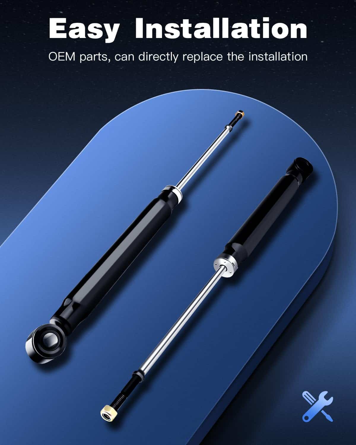 Amortiguadores para Toyota, ECCPP 2 piezas para - Imagen 5