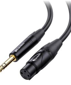 Cable Matters 6.35mm (1/4 Pulgada) Largo TRS a Cable XLR -
