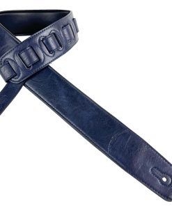Correa de guitarra Walker & Williams G-52 azul marino hecha