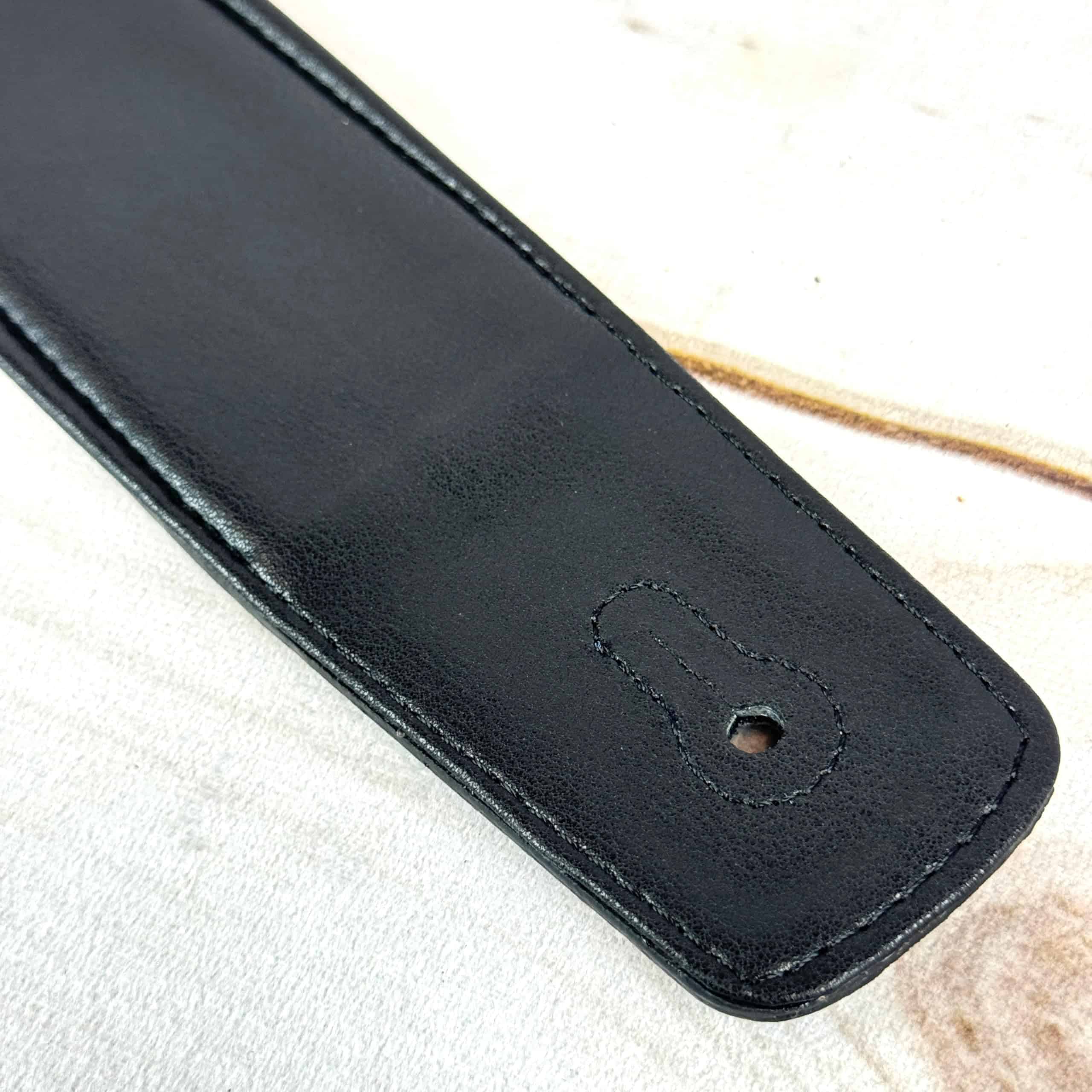 Correa de guitarra Walker & Williams G-52 azul marino hecha - Imagen 9