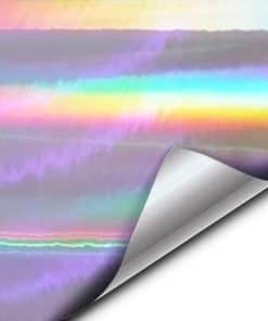 Vinilo Cromado Holográfico Plateado VViViD Acabado Arcoíris