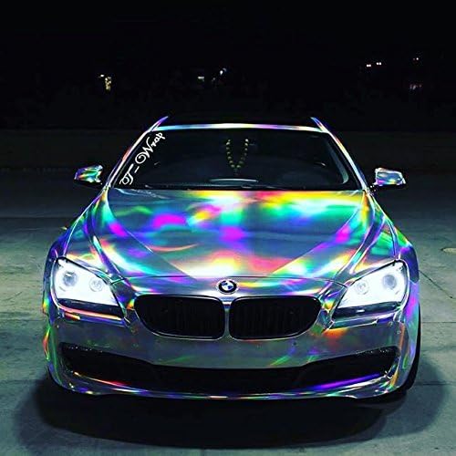 Papel de Vinilo Cromado Holográfico Plateado VViViD con - Imagen 4