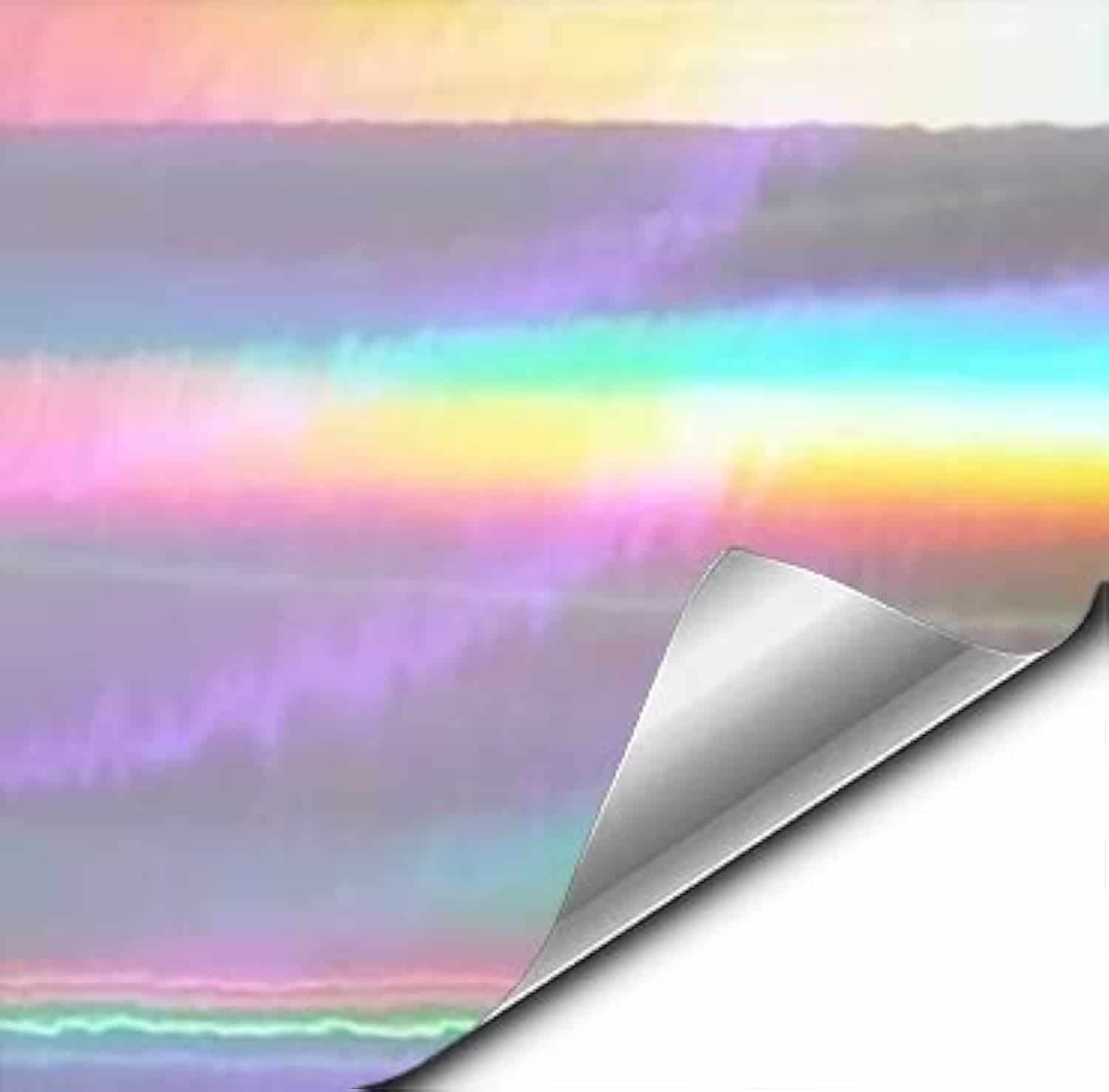 Papel de Vinilo Cromado Holográfico Plateado VViViD con