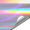 VViViD Vinilo Cromado Holográfico Plateado Película
