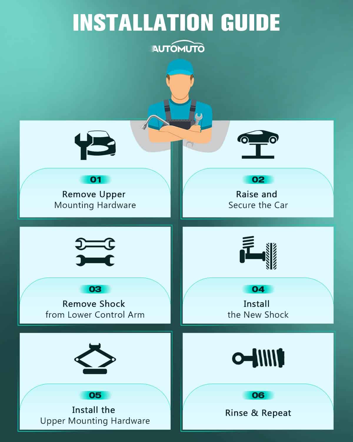 Amortiguadores traseros AUTOMUTO - Compatible con Lexus - Imagen 7