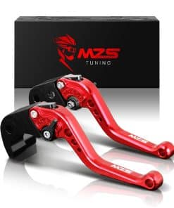 MZS Palancas de Freno y Embrague de Motocicleta Rojas