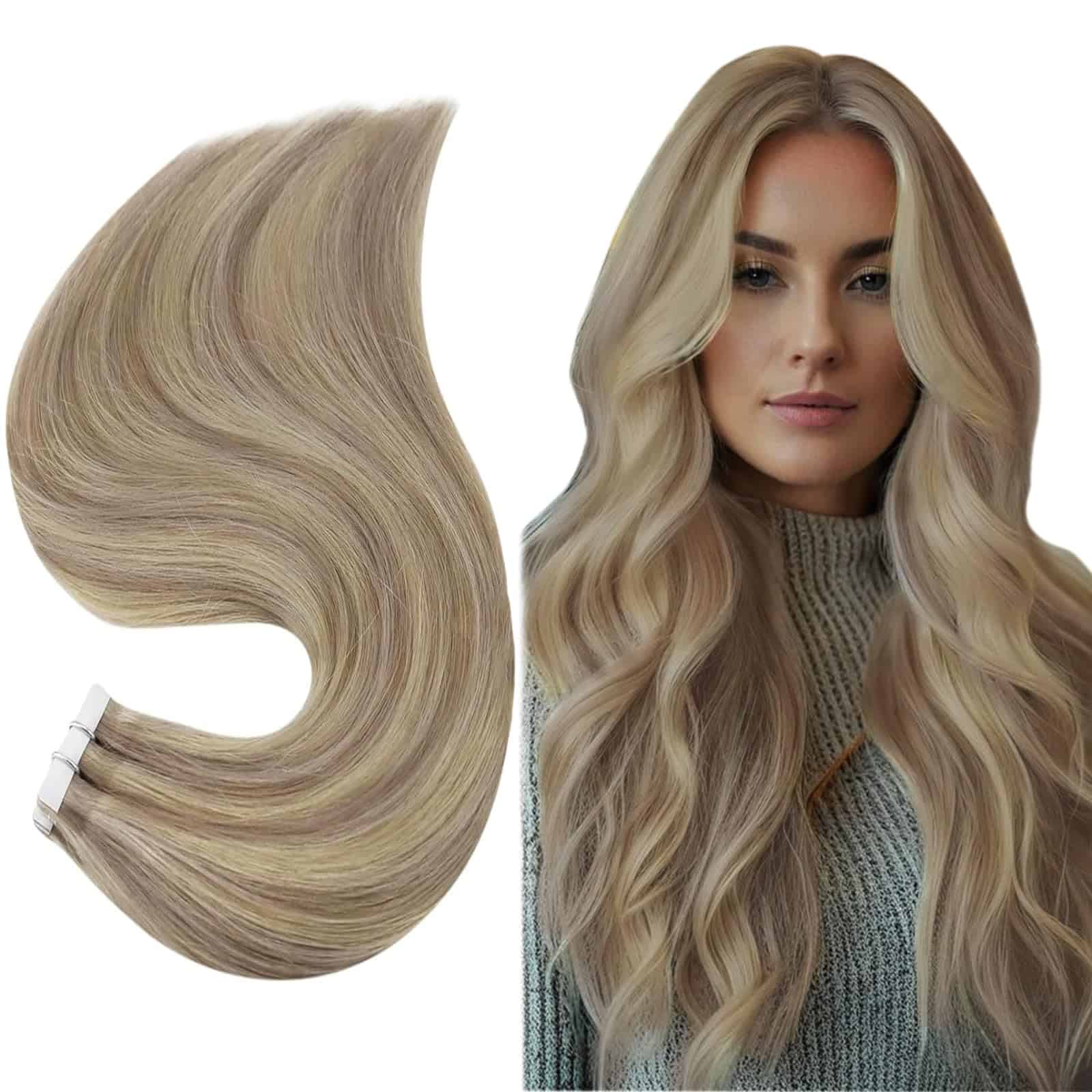 Extensiones de Cabello en Cinta de Pelo Humano Real Full