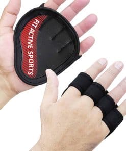 Guantes de Levantamiento de Pesas Fit Active -Rojo
